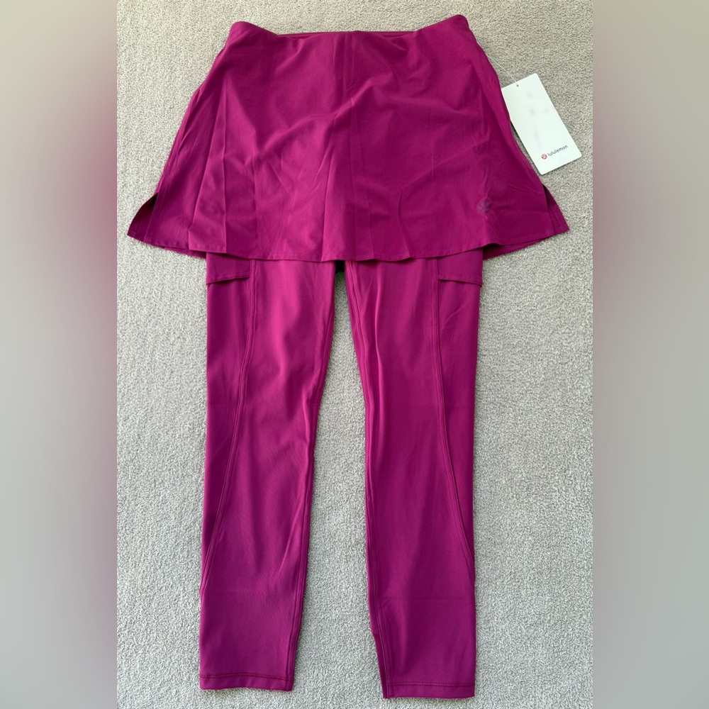 NEW - Lululemon 2-in-1 HR Tennis Skirt Tight 25" - Magenta Purple